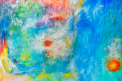 Hildegard Fischer-Lind: Galaktische WeitenAcryl auf Leinwand, 180 x 150 cm, 2009www.artcollegium.de