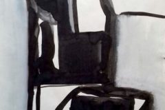 Angelika Grünberg: Home Office. Tusche, 29,7 × 21 cm, 2020www.agruenberg.de